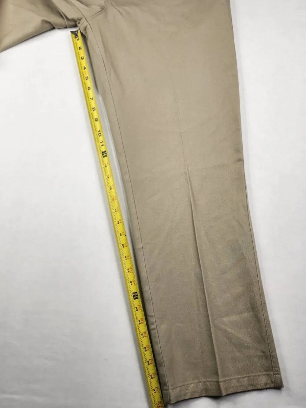 Wrangler Riata Mens 35x32 Khaki Tan 100% Cotton Western Pants 94KH Pleated Flaw